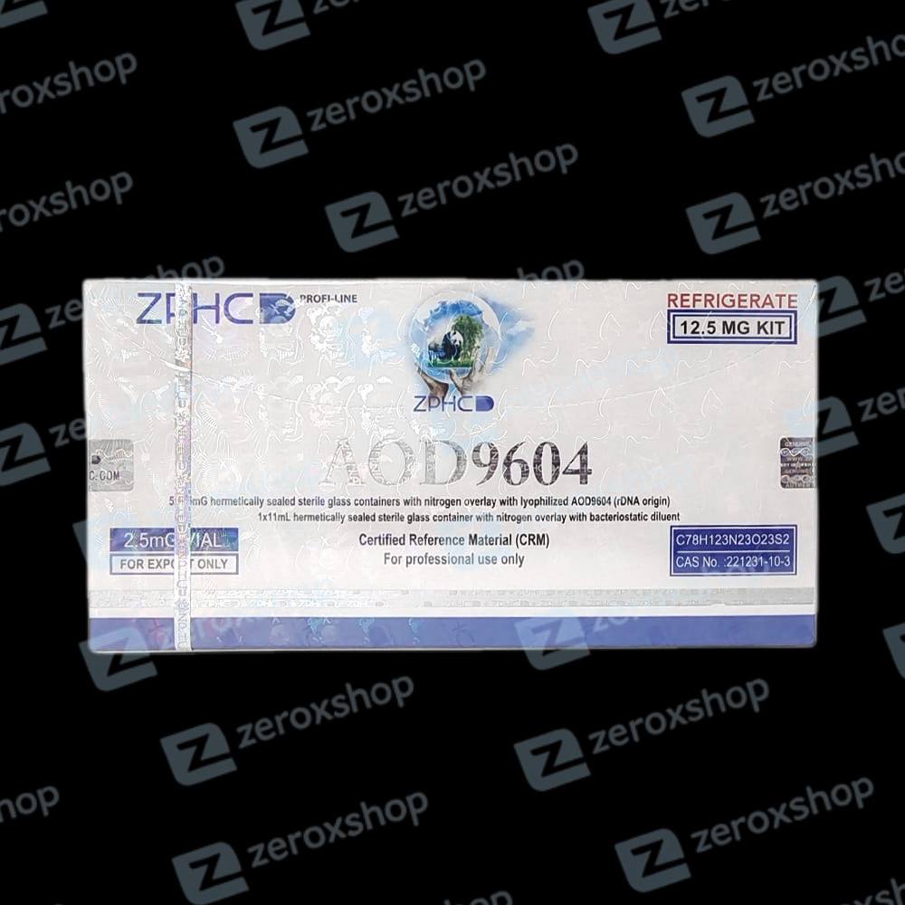 AOD 9604 12.5mg 5 vials 2.5mg/vial ZPHC