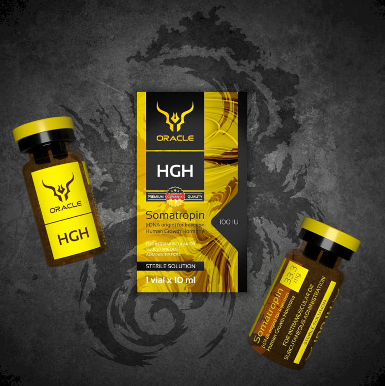 HGH 100 1vial 100iu/vial Oracle — 1 виала по 100МЕ (жидкий ГР)